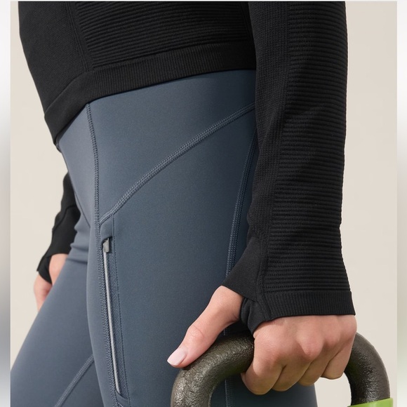 ATHLETA  FLURRY HALF ZIP MOCK NECK TOP - Picture 10 of 12